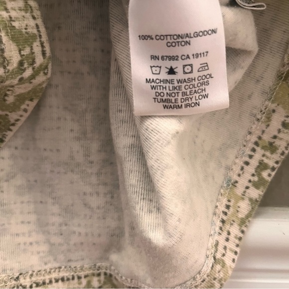 Sigrid Olsen So Blue Green Top Shirt Tee Blouse y2k Trendy Ombre Comfy Sz S EUC - Picture 2 of 3